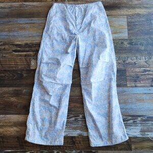 NEW Levi's Not For Resale Floral Baggy Pants High Rise Draw-cord Pocket Blue\